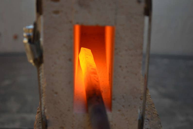 One Brick With Torch Small Blacksmith Propane Etsy