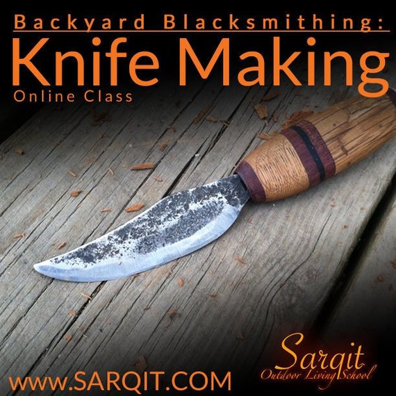 Blacksmith Knife Making Kit Plus Online Class DIY Knife Kit Supplies Metal  for Knife Making Steel Material Blacksmith Knife Tools 