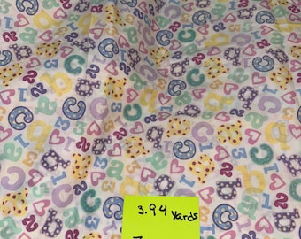 ABC And 123's Alphabet and Numbers Cotton Fabric JoAnn Fabrics