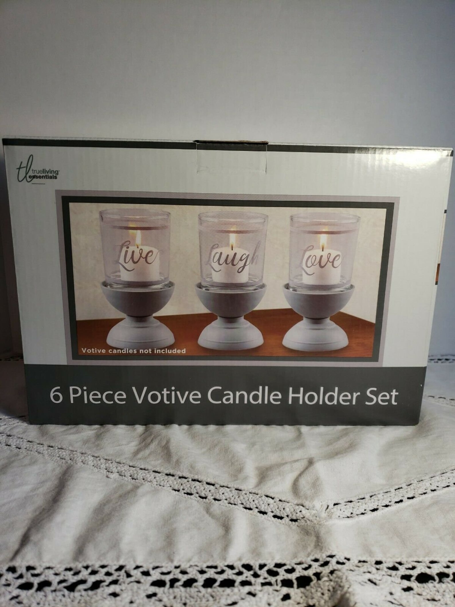 True Living Essentials 6 Piece Votive Candle Holder Set Etsy
