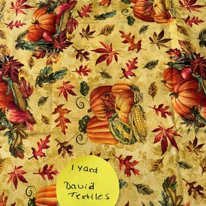 Fall Pumpkins Fabric