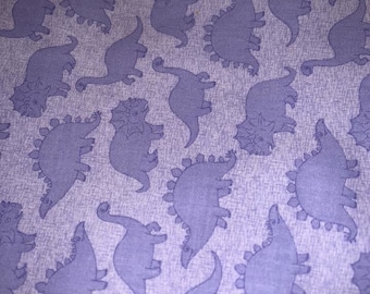 Dinosaur "Jungle Club" Fabric Purple for Benartex