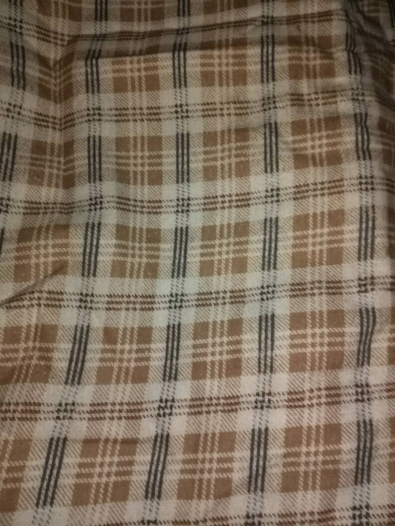 Brown Plaid Flannel Fabric | Etsy