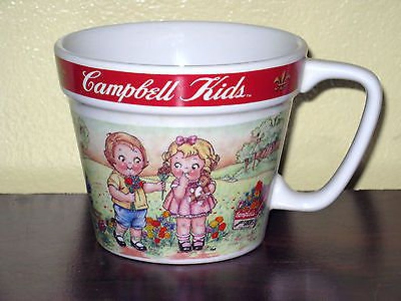 1998 Large Campbell Kids Soup Mug by Westwood Planting the Etsy