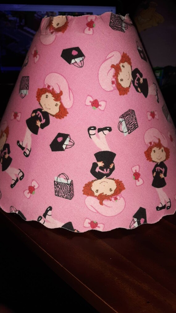 Pink Strawberry Shortcake Lamp Shade