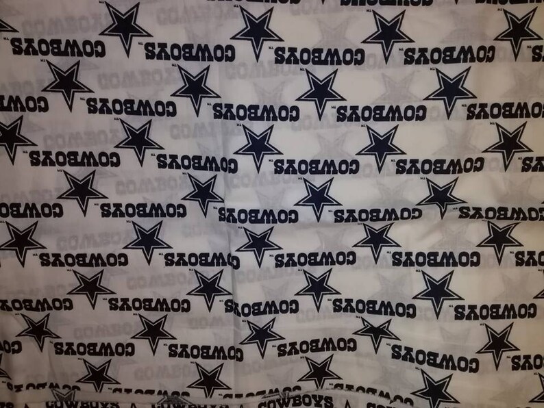 Dallas Cowboys White Fabric