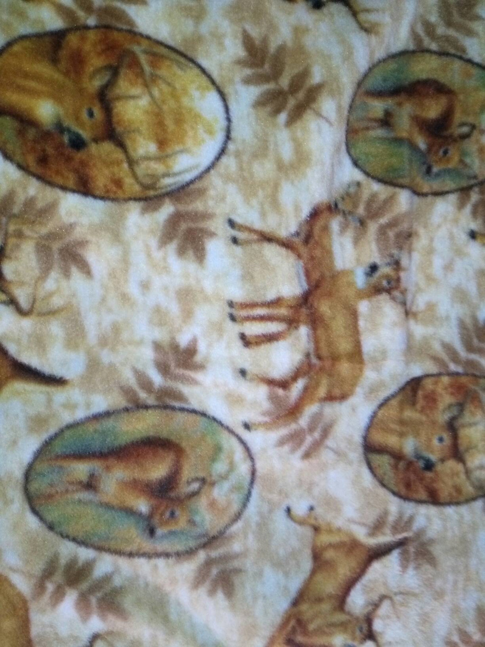 Deer Fleece Fabric Etsy