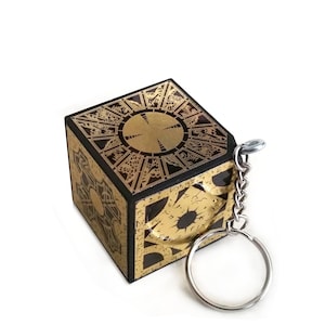 Hellraiser Puzzle Box Cube KEYCHAIN Hand Crafted Key Chain