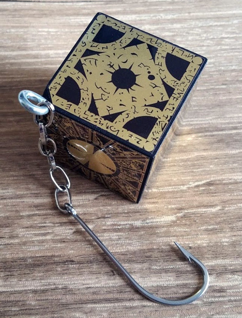 Hellraiser Puzzle Box Christmas Ornament Solid Wood Xmas Tree Etsy