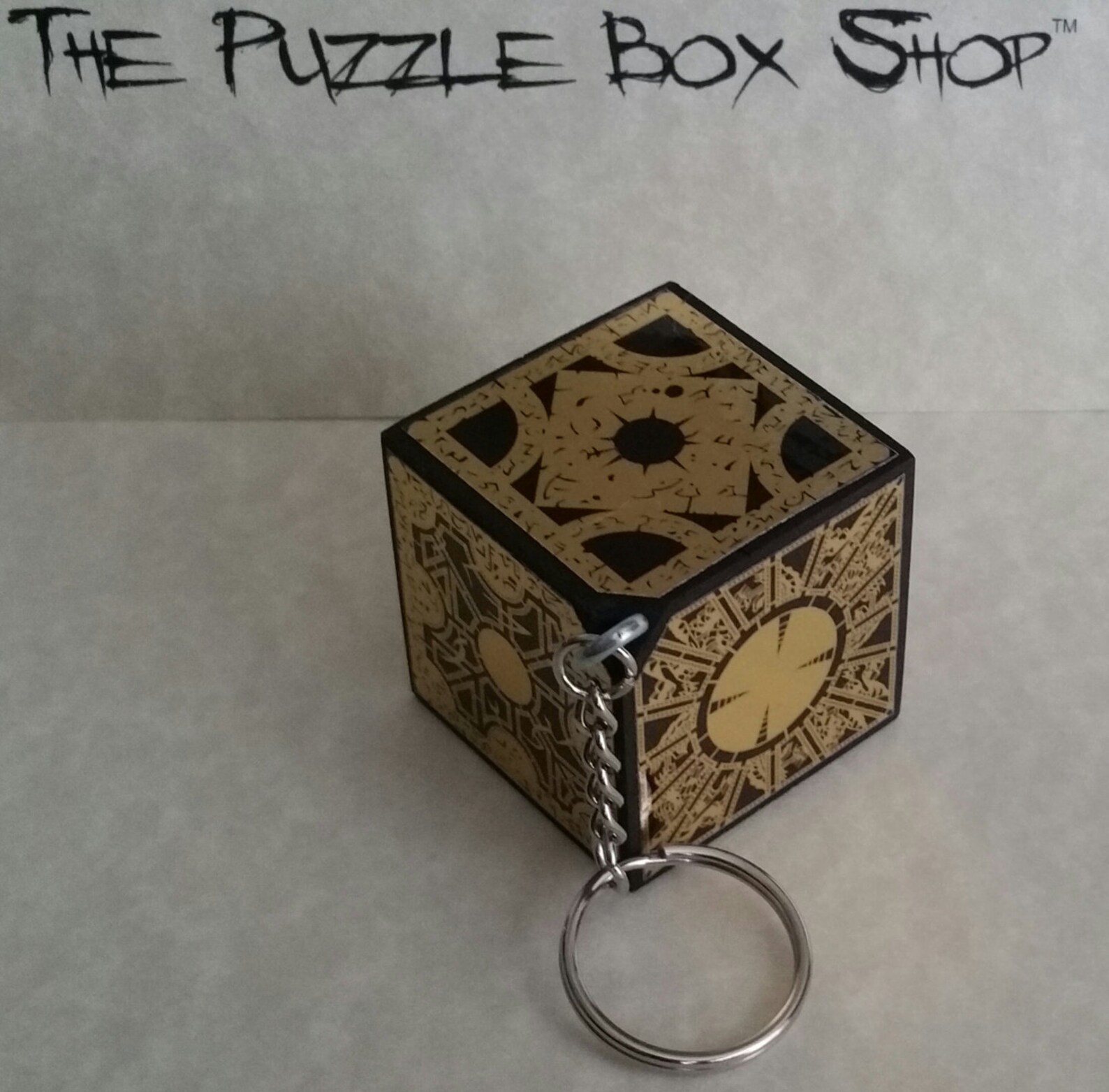 Hellraiser Puzzle Box Cube KEYCHAIN Hand Crafted Key Chain Etsy