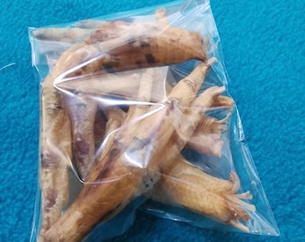 Piedini di pollo disidratati completamente naturali - Snack naturali per cani