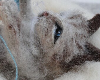 VERKAUFT Nadel gefilzt Kitty Katze namens Sammy