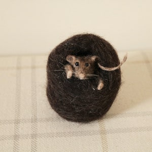 For Sale....little Needle felted mouse &#39;At home&#39;.