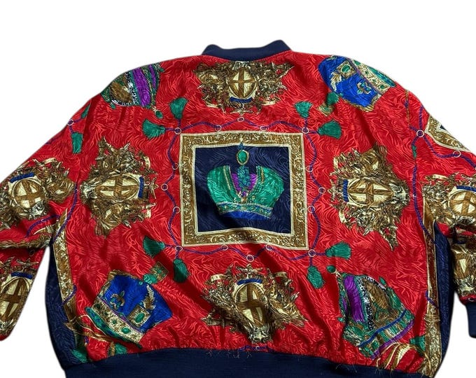 Vintage Scarf Print Jacket