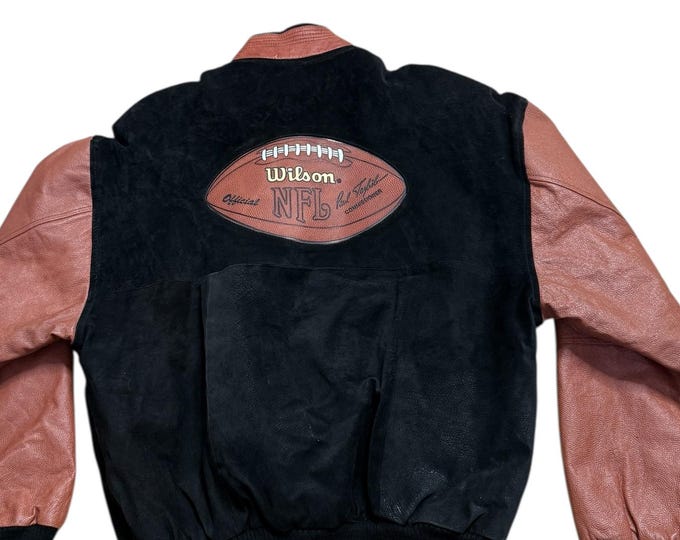 Vintage Wilson NFL Leather Varsity Jacket... Sz Large
