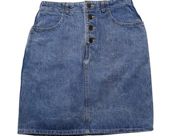 Vintage Georges Marciano for Soon Denim Jean Skirt... Sz 32
