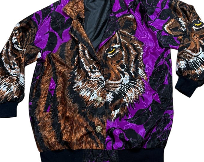 Vintage Scarf Print Jacket