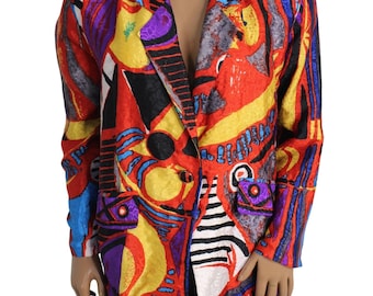 Vintage Picasso Print Blazer sz