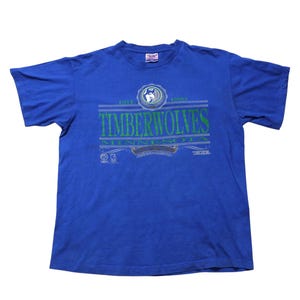 Vintage NBA Minnesota Timberwolves T-Shirt ... Sz XL