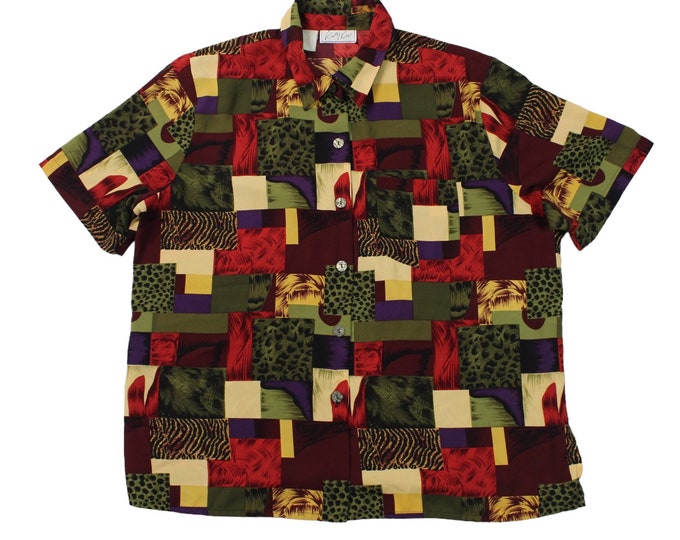 Vintage  Abstract  Blouse...