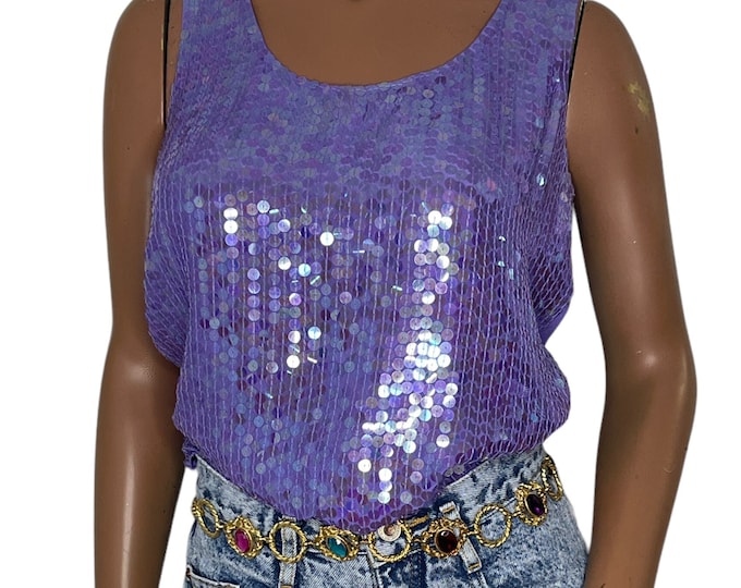 Vintage Diane Gilman Sequin Blouse