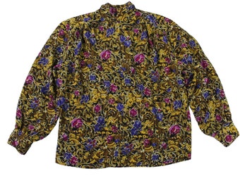Vintage Baroque Print Blouse...