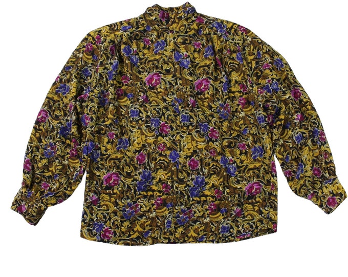Vintage Baroque Print Blouse...