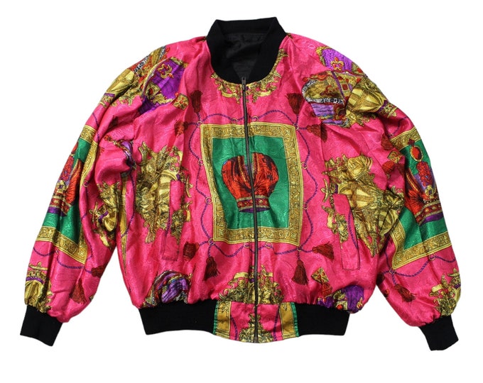 Vintage Baroque Bomber Jacket...
