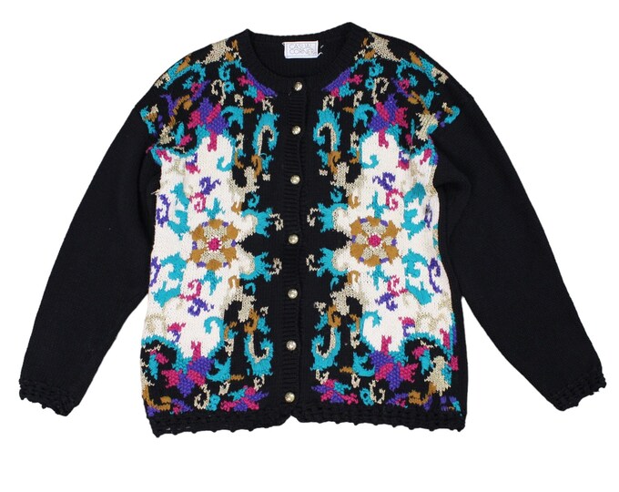 Vintage Abstract Baroque Style Sweater...