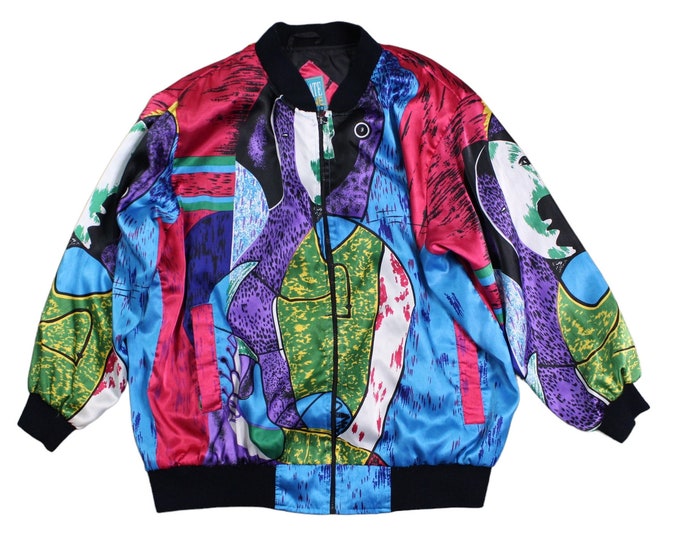 Vintage Picasso Bomber Jacket...  Sz. 18/20