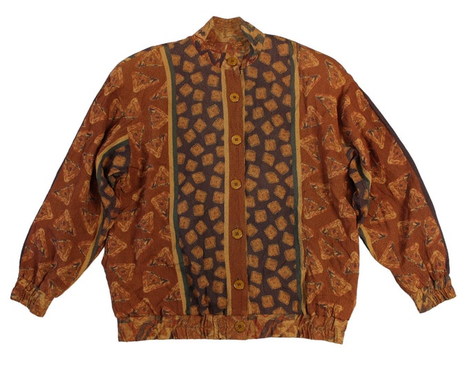 Vintage Lilli Ann Button-Up Bomber Jacket...