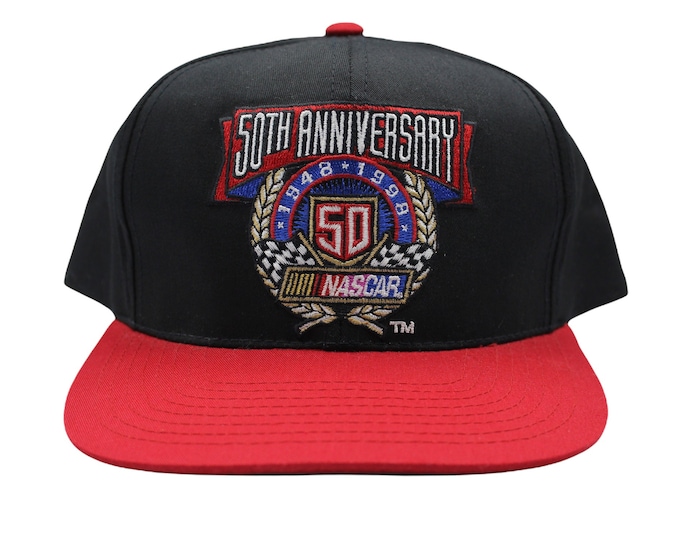 Vintage 98 NASCAR 50th Anniversary Snapback Cap