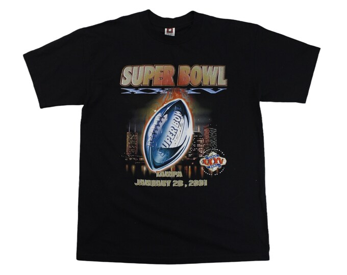 Vintage 2001 Tampa NFL Super Bowl XXXV T-shirt... Sz. X-Large