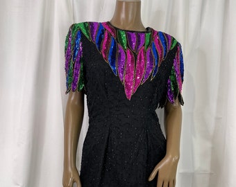 Vintage Embellished Sequin Dress