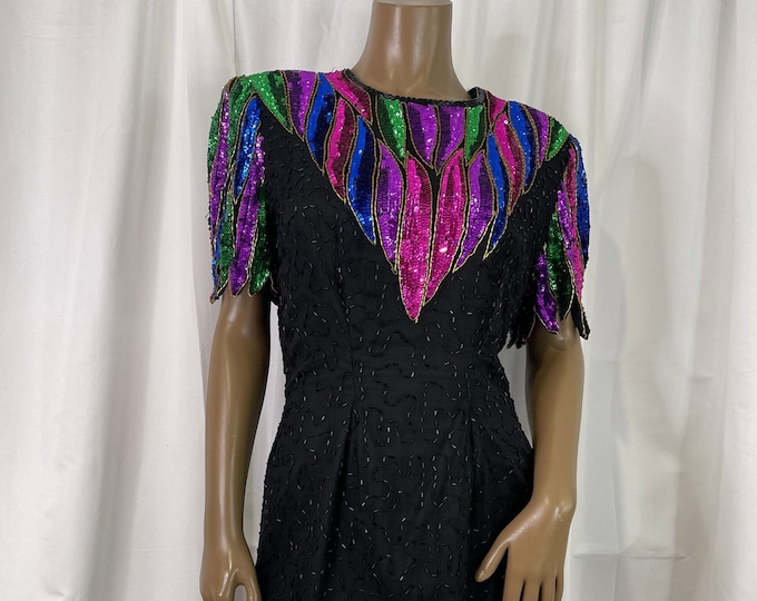 Vintage Embellished Sequin Dress