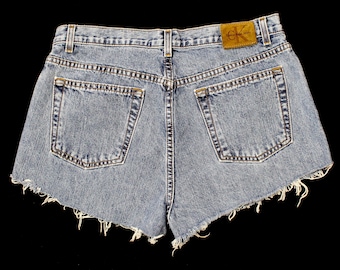 Vintage Women's Calvin Klein Denim Jean Shorts... Sz 14