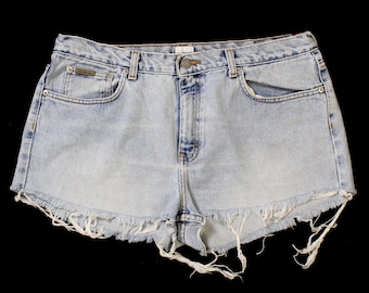 Vintage Women's Calvin Klein Denim Jean Shorts... Sz 16