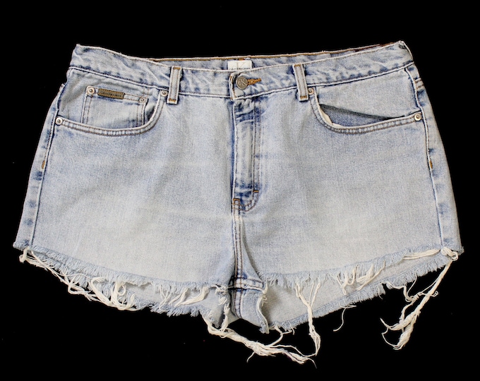 Vintage Women's Calvin Klein Denim Jean Shorts... Sz 16