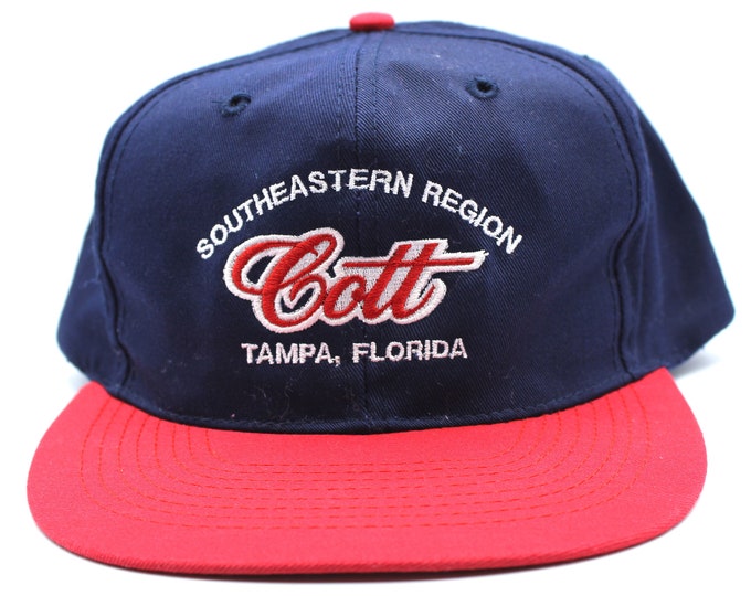 Vintage Cott Beverages Tampa Florida Snapback Baseball Cap...