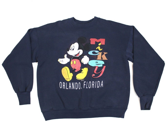 Vintage Mickey Mouse Orlando Florida Sweatshirt...    Sz Large