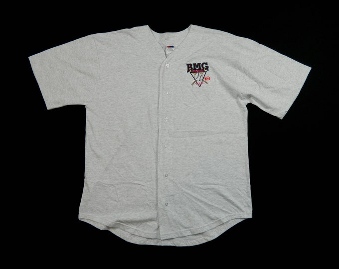 Vinage BMG Music TV Guide Baseball T-shirt...    Sz XL
