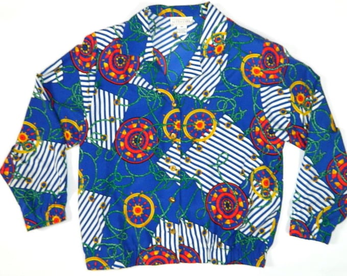 Vintage Abstract Nautical Jacket... Sz. Med