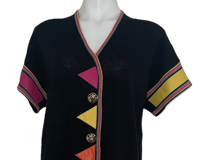 Vintage Antonella Preve Colorful Sweater Dress