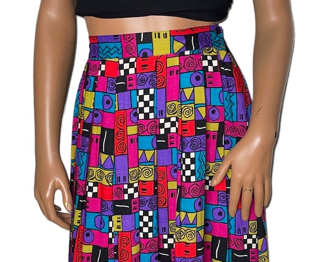 Vintage Abstract Skirt