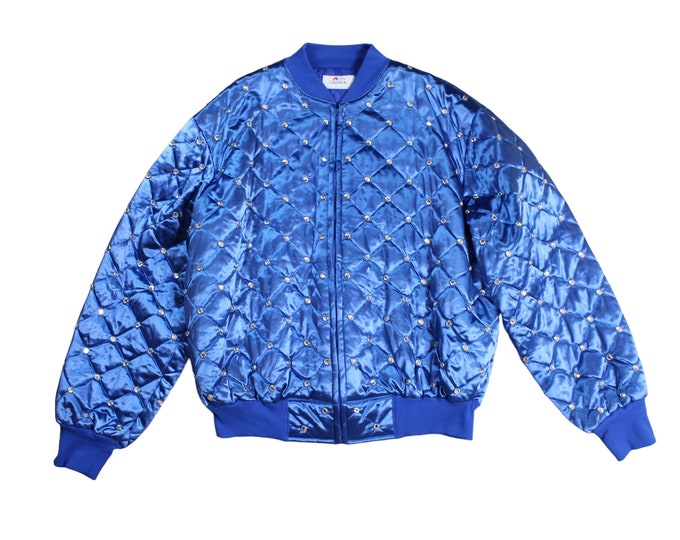 Vintage Jeweled NBC Quilted  Jacket