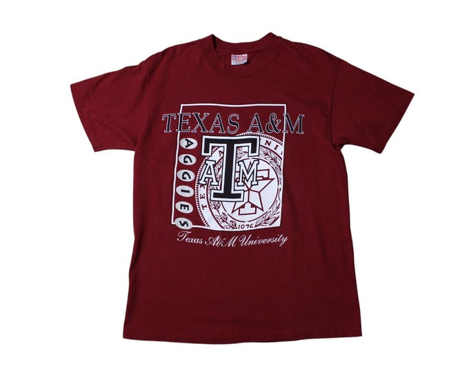 Vintage University of Texas A&M Aggies T-shirt... Sz Large