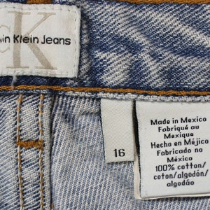 Vintage Women's Calvin Klein Denim Jean Shorts... Sz 16 image 6