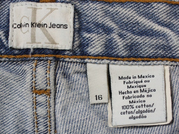 Vintage Women's Calvin Klein Denim Jean Shorts...… - image 6