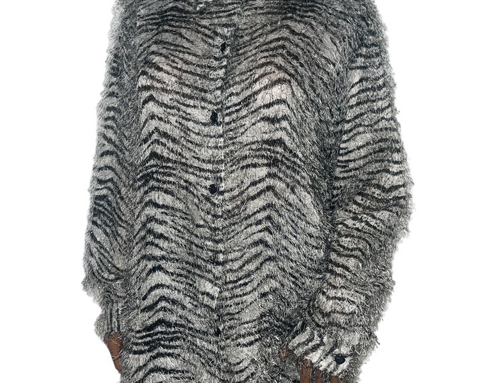 Vintage Zebra Abstract  Blouse...