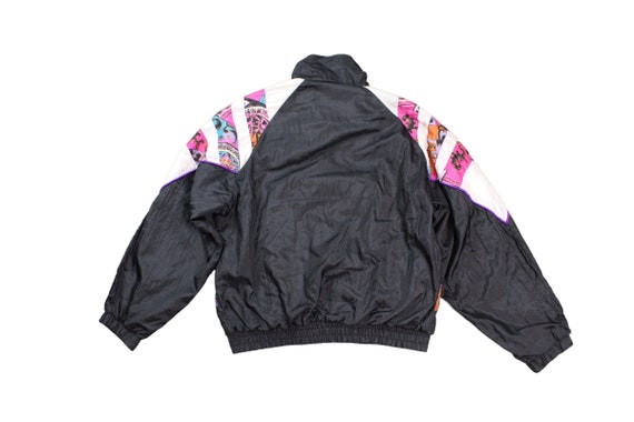 Vintage Abstract Colorful Windbreaker... Sz Med - image 2